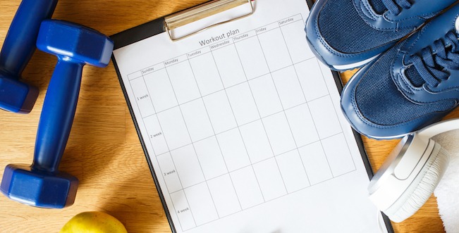 Exercise plan for diabetes - daily, weekly, monthly